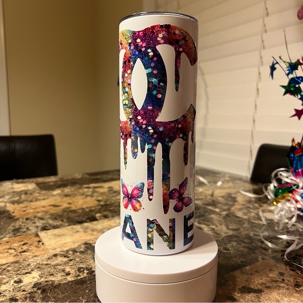 Colorful Logo 20 oz Stainless Steel Tumbler